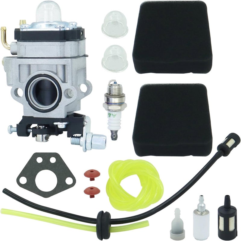REMEDART 56257 Carburetor Fits for Harbor Freight Predator Earth Auger 57341 63022 600490 carb 52cc Single Cylinder 2-stroke models with Air Filter Tune-Up Kit - Image 1
